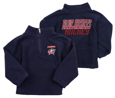 Reebok NHL Little Kids Columbus Blue Jackets The Flux 1/4 Zip Pullover Fleece Sweater