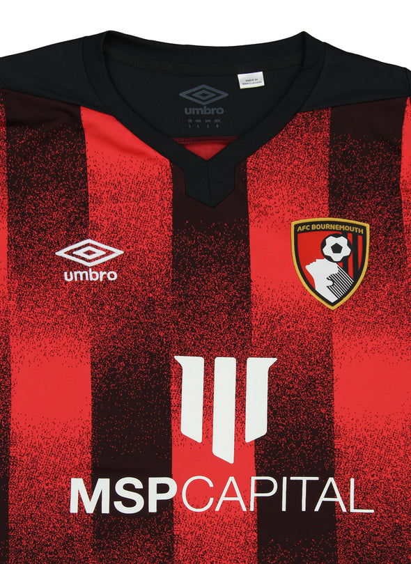 Umbro Men's A.F.C. Bournemouth Soccer Club 20/21 Home Jersey, Red/Black