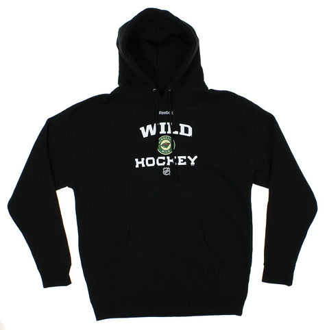 Reebok NHL Men's Minnesota Wild Logo Crest Basic Pullover Fleece Hoodie