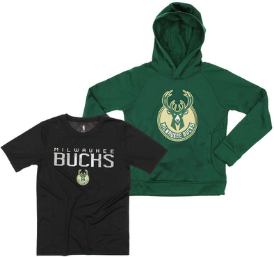 Outerstuff NBA Youth Milwaukee Bucks Team Color Primary Logo Performance Combo Set