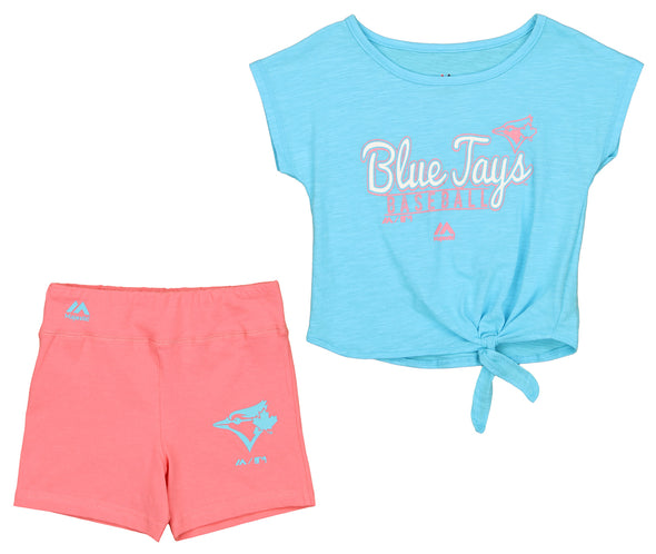 Baseball MLB Little Girls (4-6X) Toronto Blue Jays Tiny Trainer Shorts Set