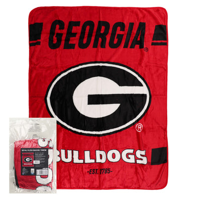 Northwest NCAA Georgia Bulldogs Legion Raschel Throw, 50" x 60"