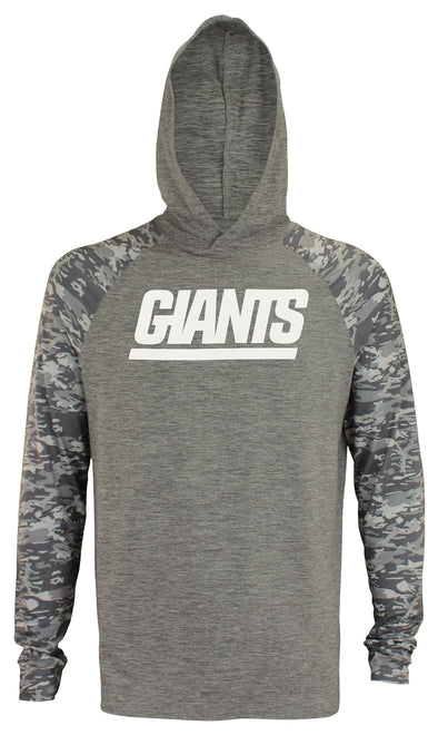 Zubaz NFL New York Giants Lightweight Long Sleeve Space Dye Hoody