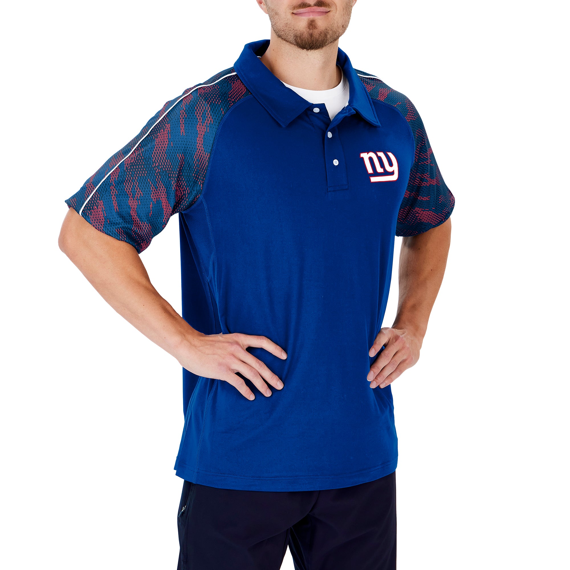 Buffalo Bills Elevated Field Polo W/ /Red Viper Print Accent