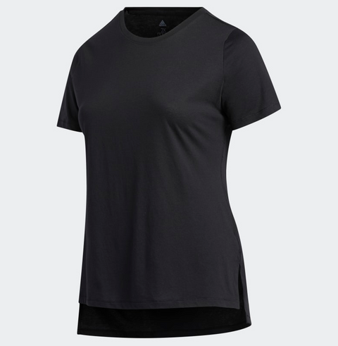 Adidas Women's Plus Size Go-to Tee, Black/White