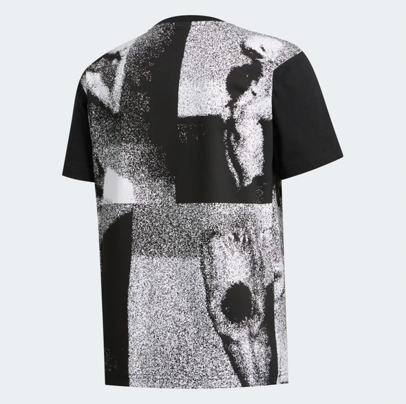 Adidas Men's Streetball Sport Tee Shirt, Black / White