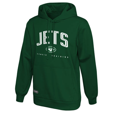 Outerstuff NFL Men's  New York Jets Pullover Performance Fleece Hoodie, Up Field Logo Size L