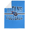 FOCO NFL Tennessee Titans Stripe Micro Raschel Plush Throw Blanket, 45 x 60
