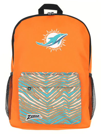 FOCO X ZUBAZ NFL Miami Dolphins Zebra 2 Collab Printed Backpack