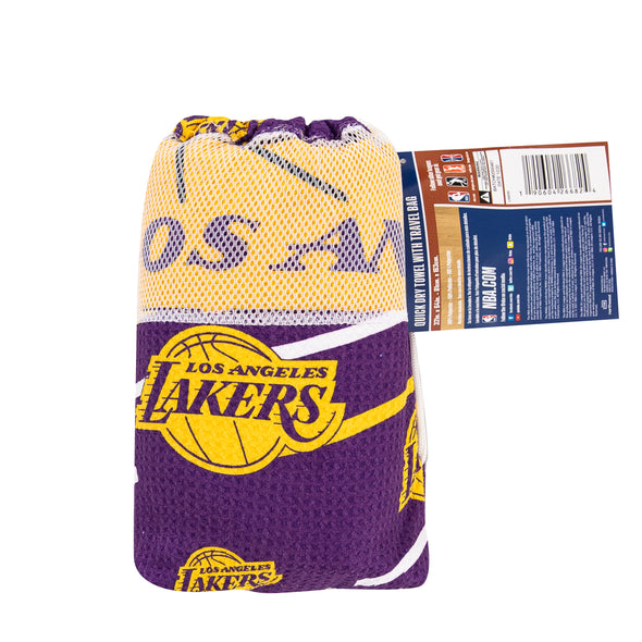 Northwest NBA Los Angeles Lakers Beach Towel & Mesh Bag Set