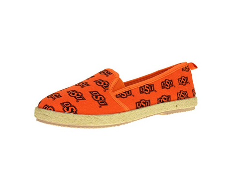 FOCO NCAA Women's Oregon State Beavers Espadrille Canvas Slip On Shoe