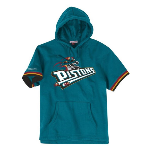 Mitchell & Ness NBA Youth Boys (8-20) Detroit Pistons Short Sleeve French Terry Hoodie