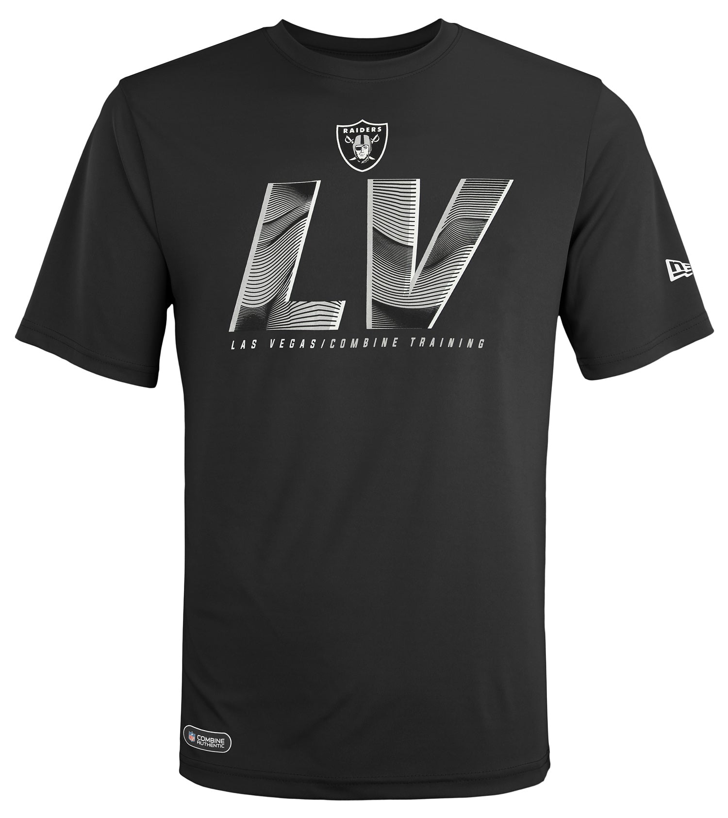 New Era Black Las Vegas Raiders Combine Authentic Static Abbreviation Long Sleeve T-Shirt