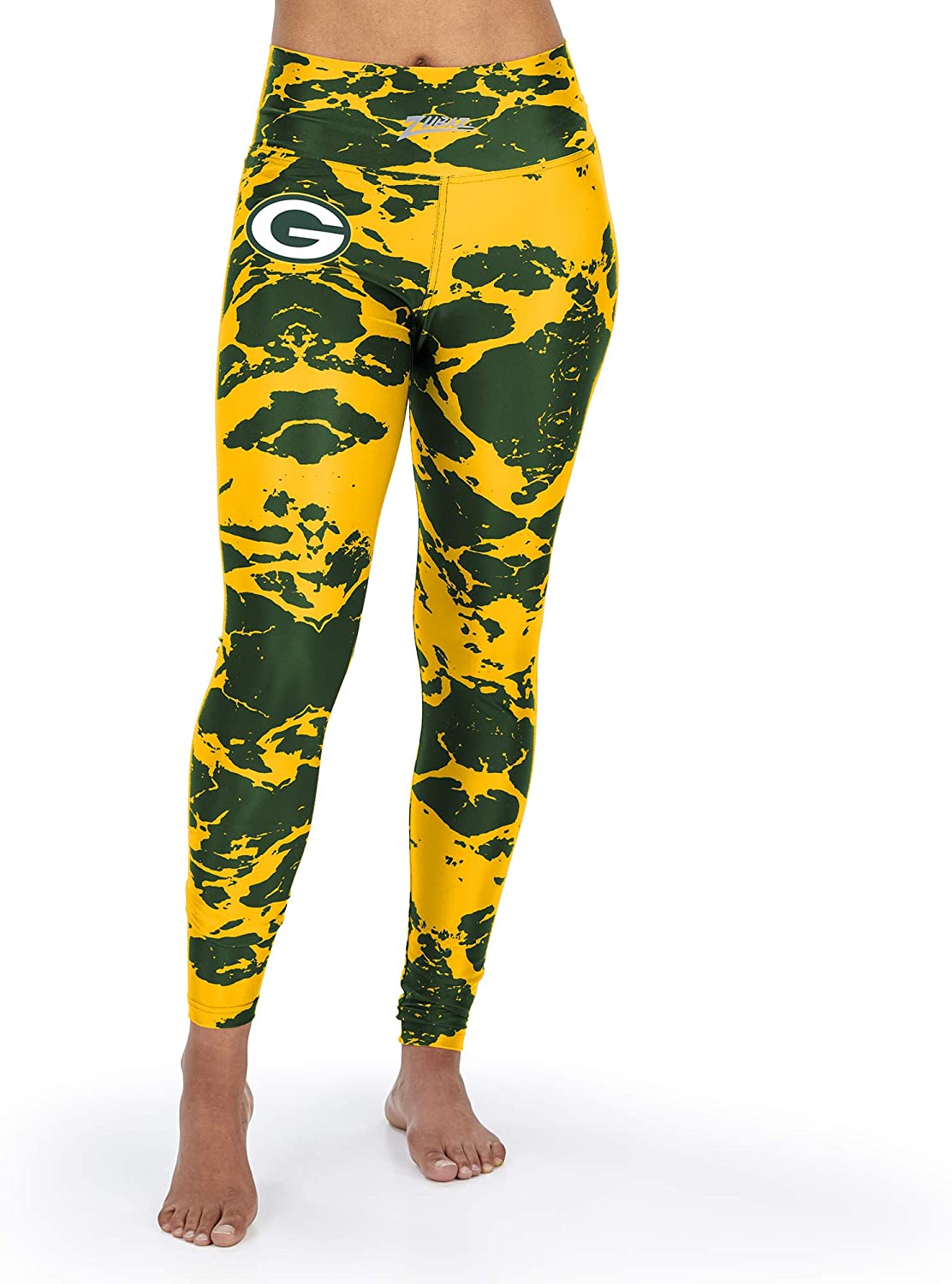 Zubaz Women's Green Bay Packers Team Colors Lava Legging – Fanletic