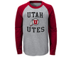 Outerstuff NCAA Kids Utah Utes Constant Long Sleeve Raglan Tee