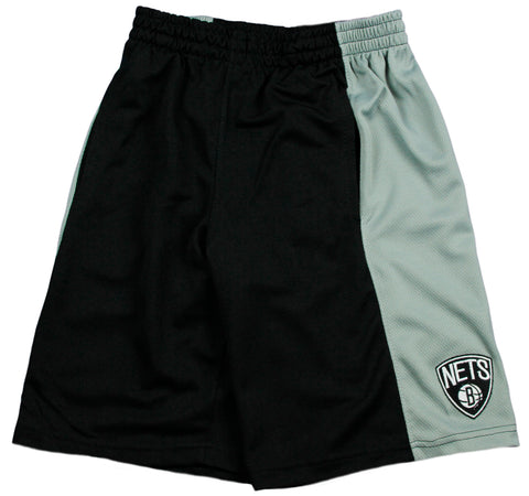 Zipway NBA Basketball Men's Brooklyn Nets Malone Shorts, Black & Grey