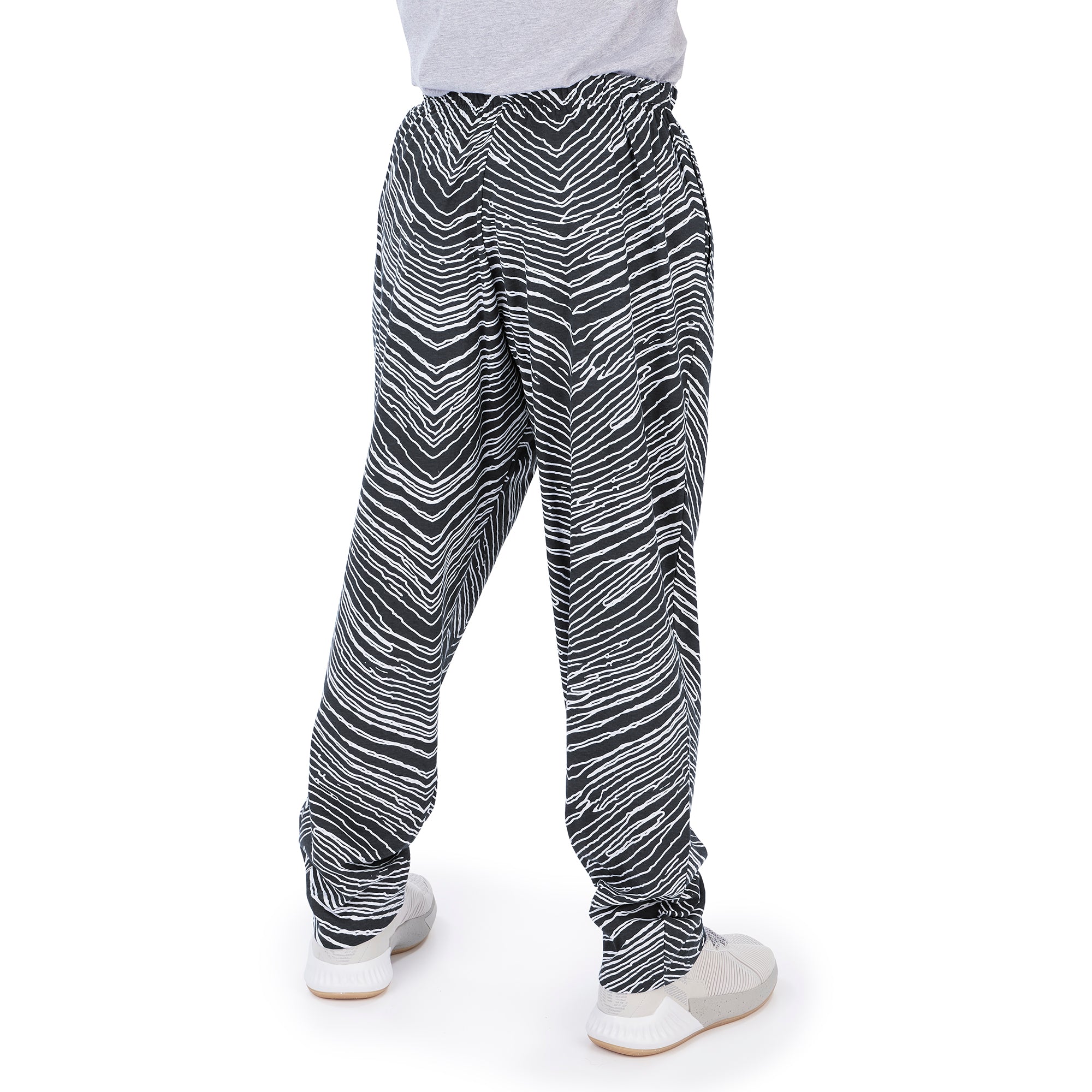 Zubaz NFL Men's Miami Dolphins Zebra Outline Comfy Pants