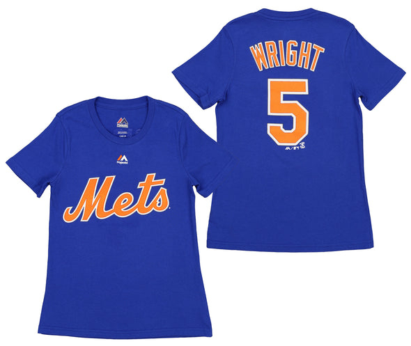 Baseball MLB Youth Girls (7-16) New York Mets David Wright #5 Player Tee Shirt