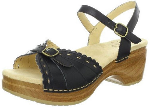 Sanita Women's Dawn Platform Heels Sandals - Black & Brown