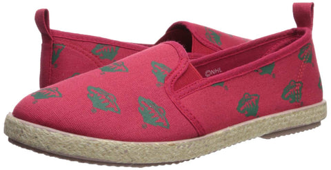FOCO NHL Women's Minnesota Wild Espadrille Canvas Slip On Shoe
