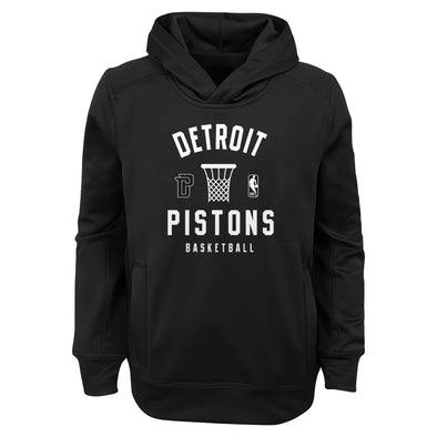 Outerstuff Detroit Pistons NBA Boys Youth (8-20) Always Fly Performance Fleece Black Hoodie