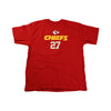 Reebok NFL Kansas City Chiefs L. Johnson #27 Short Sleeve Tee Shirt