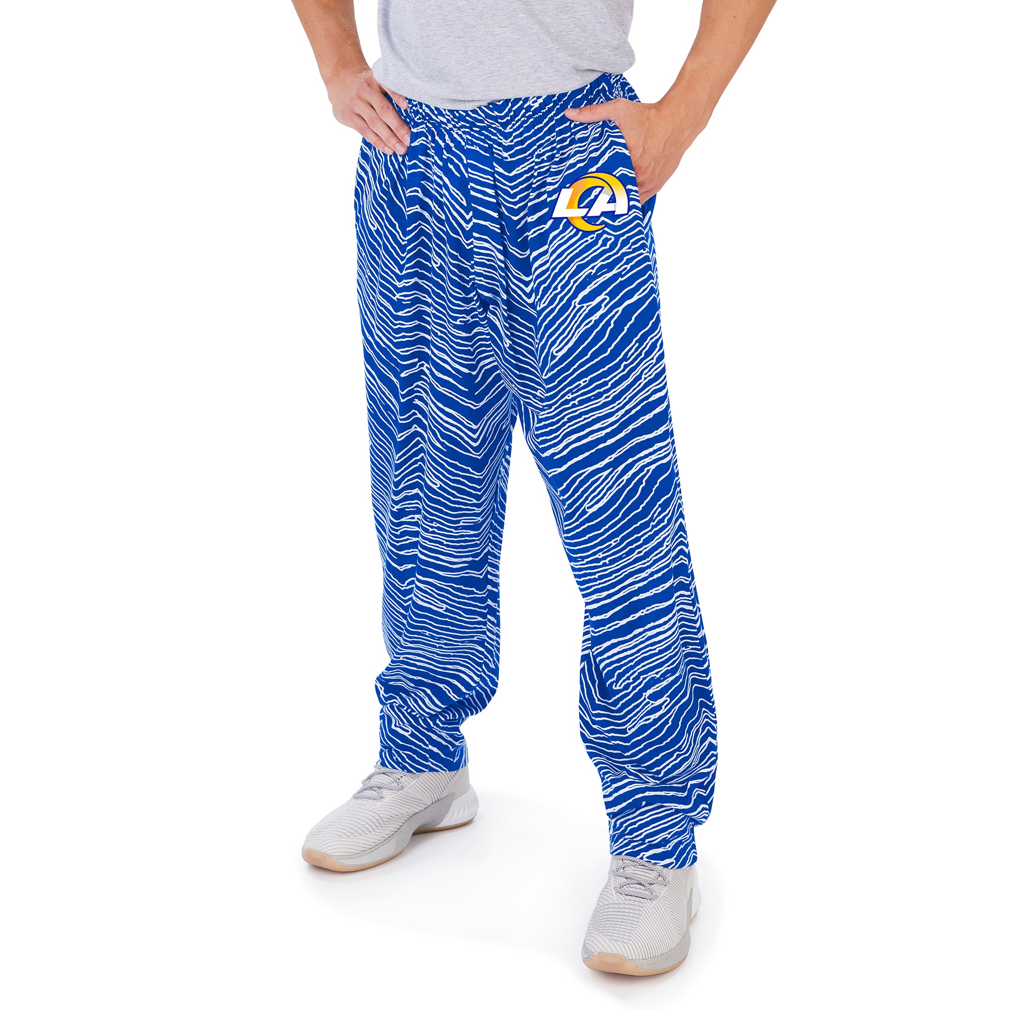 LULZ TOP TEAM ★ PANTS/sizeM Zubaz NFL Men's Classic Zebra Print Left Hip Team Logo Pant
