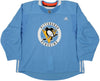Adidas NHL Hockey Men's Pittsburgh Penguins Pro Authentic Practice Jersey Sky Blue