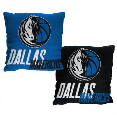 Northwest NBA Dallas Mavericks 20x20 Double Sided Jacquard Accent Throw Pillow