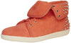 Boutique 9 Katreen Women's Foldover Studded Sneakers Shoes - Medium Orange
