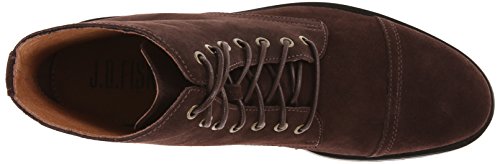 JD Fisk Men's Garrison Fashion Suede Lace Up Winter Snow Boots, Black and Brown