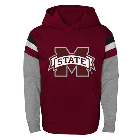 Outerstuff Mississippi State Bulldogs NCAA Boy's Youth (8-20) MVP Light Weight Hoodie Shirt, Maroon