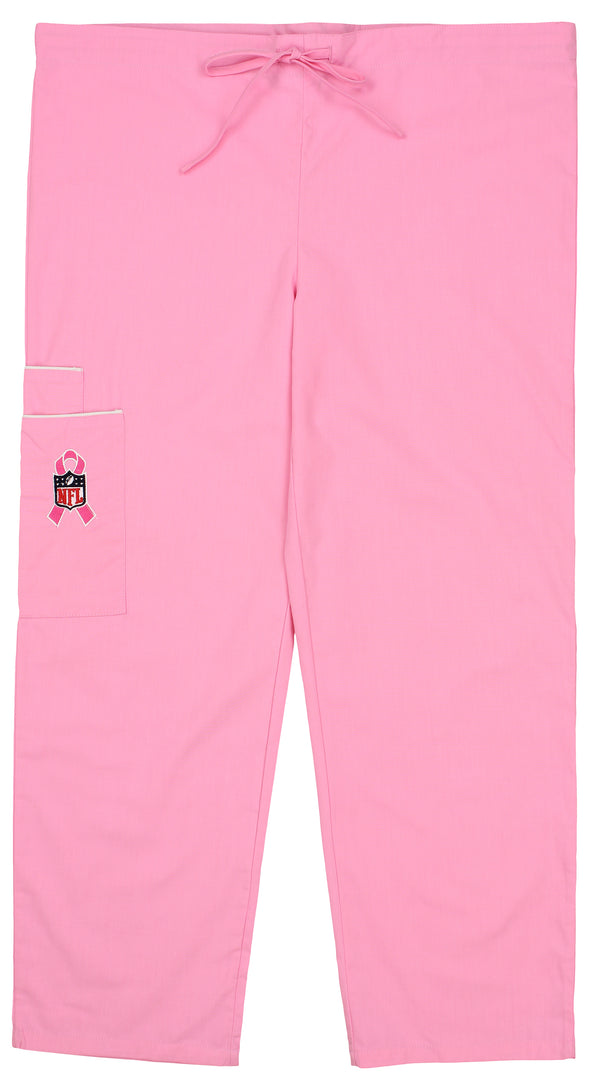 Fabrique Innovations Unisex NFL Breast Cancer Awareness Scrub Pants
