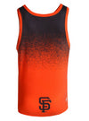 MLB Men's San Francisco Giants Big Logo Tank Top Shirt, Black/Orange