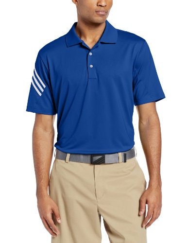 Adidas Golf Men's TaylorMade Puremotion Climacool 3-Striped Short Sleeve Polo