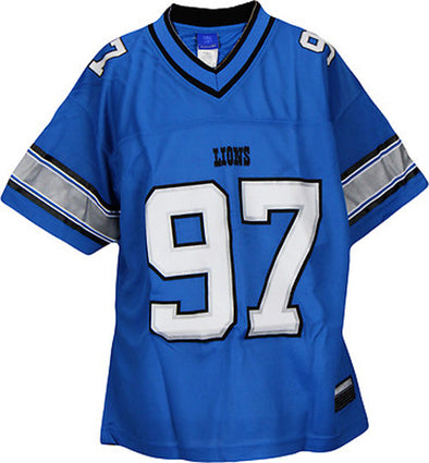 Reebok NFL Women's Detroit Lions Boss Bailey #97 Player Jersey, Blue, Small