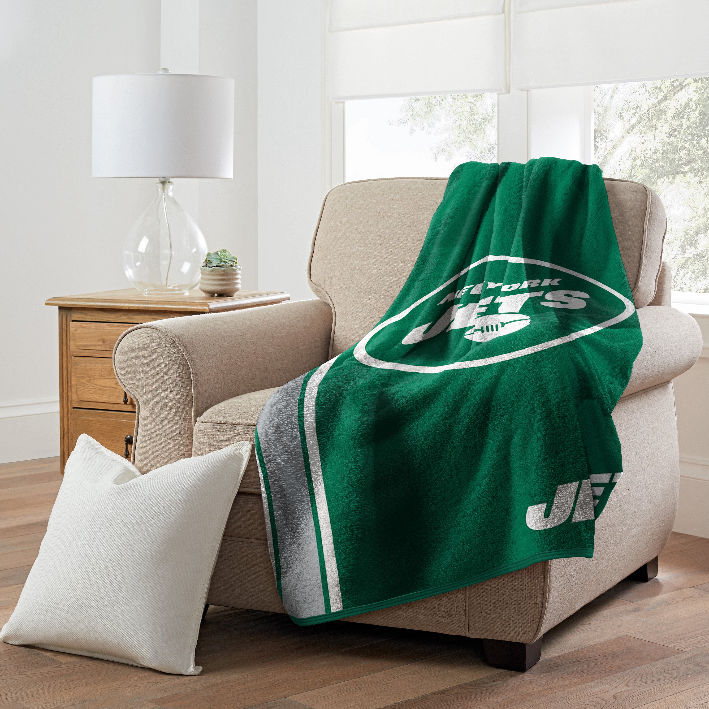 Northwest NFL New York Jets Sherpa Throw Blanket