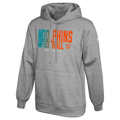 New Era Miami Dolphins NFL Men's Game On Pullover Hoodie, Grey