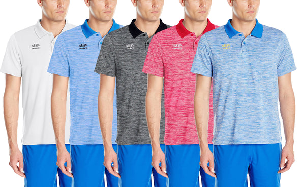 Umbro Men's Heathered Polo Top, Color Options