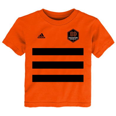 Adidas MLS Toddlers Houston Dynamo Three Stripe Pitch Tee