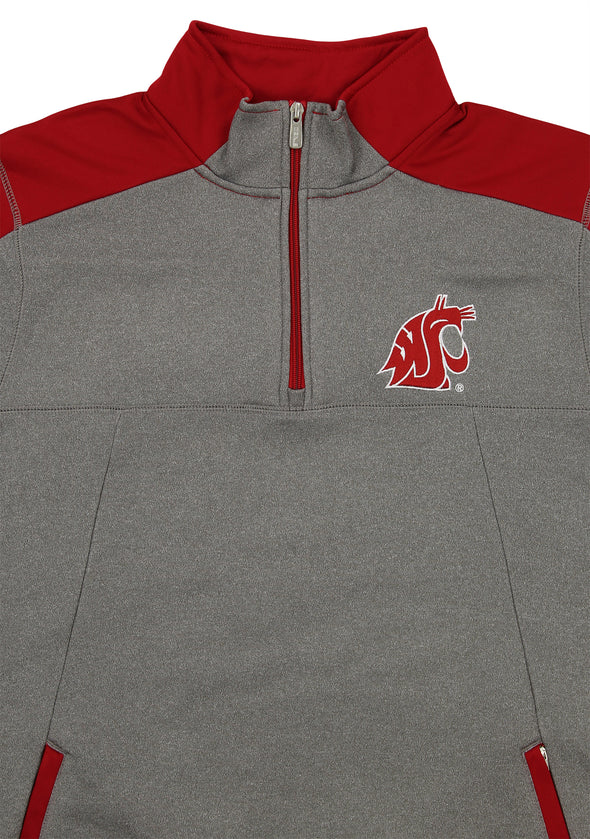 Outerstuff NCAA Men's Washington State Cougars Performance Poly Fleece 1/4 Zip Up