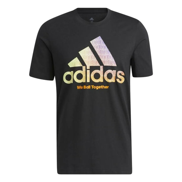 adidas Men's We Ball Together Badge of Sport Tee, Black