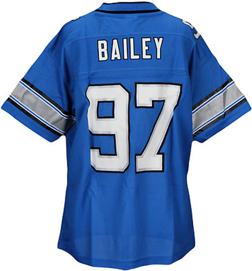 Reebok NFL Women's Detroit Lions Boss Bailey #97 Player Jersey, Blue, Small