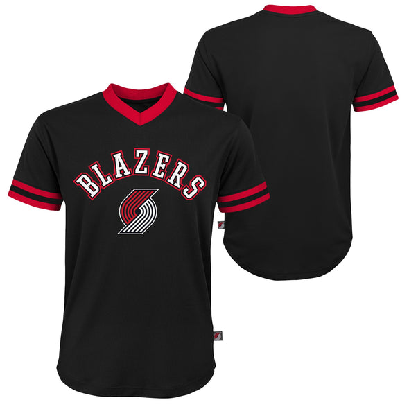 Outerstuff NBA Youth Boys (8-20) Portland Trailblazers Tackle Twill Mesh Top