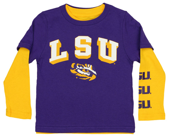 Outerstuff NCAA Toddlers LSU Tigers For the Love of the Game 3 in 1 Tee Combo