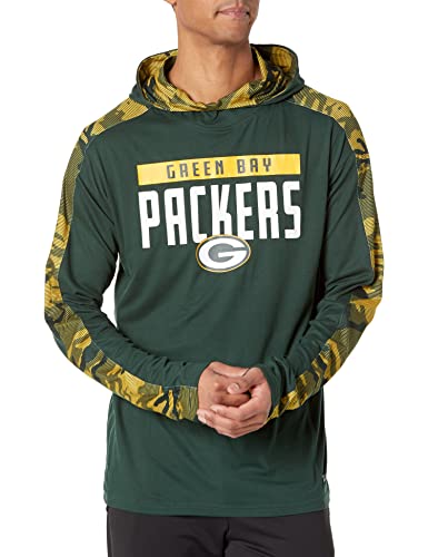 Zubaz NFL Men's Green Bay Packers Lightweight Elevated Hoodie with Camo Accents
