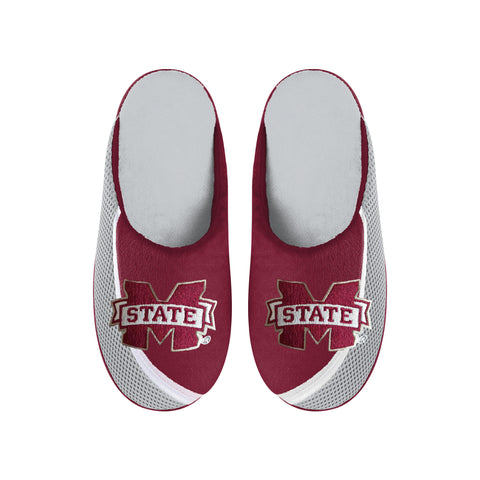 FOCO NCAA Men's Mississippi State Bulldogs 2022 Big Logo Color Edge Slippers
