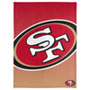 FOCO NFL San Francisco 49ers Gradient Micro Raschel Throw Blanket, 50 x 60