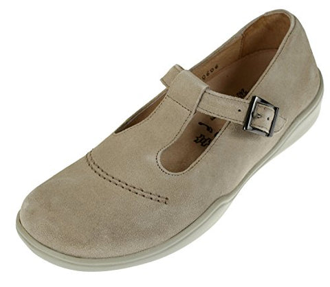 Footprints By Birkenstocks Women's Casablanca Mary Jane Shoes, Suede Beige