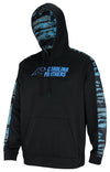 Zubaz NFL Men's Carolina Panthers  Hoodie w/ Oxide Sleeves